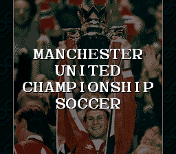 Manchester United Championship Soccer (Europe) Title Screen